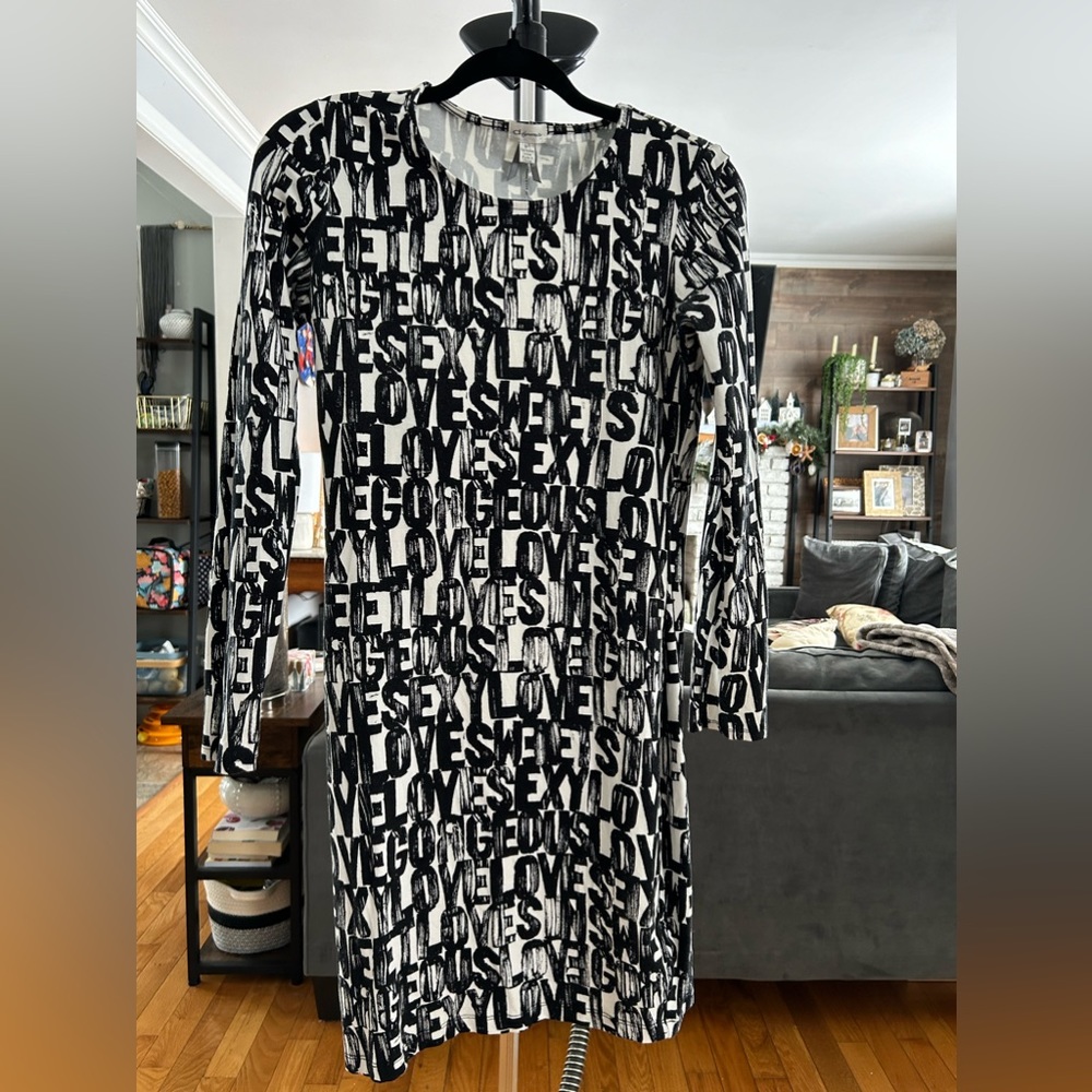 Mini dress with print